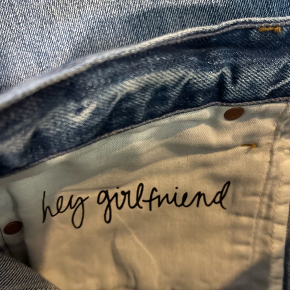 NWT GRLFRND Cosima Wide leg Jean Bermuda short in Live For You sz 28 - Picture 5 of 8